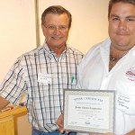 Pictured is the SPARK award winner Ken Hook with IEC Southern Colorado President “Fritz” Anzlovar.