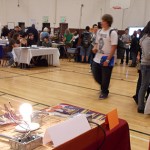 Students came out to the career fair to explore options available to them after graduation.