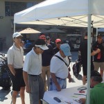 Participants checking in.